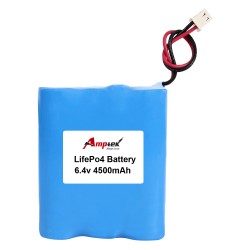 LiFePO4 Battery Pack 6.4v 4500mah